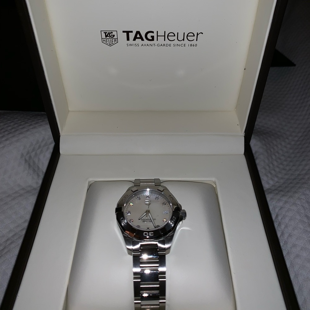 Tag Heuer women’s AquaRacer Watch with diamonds